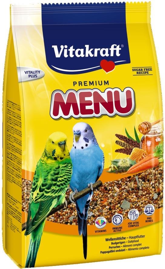 Акція на Повседневный корм Vitakraft Menu Vital для волнистых попугаев 1 кг (4008239214447) від Stylus