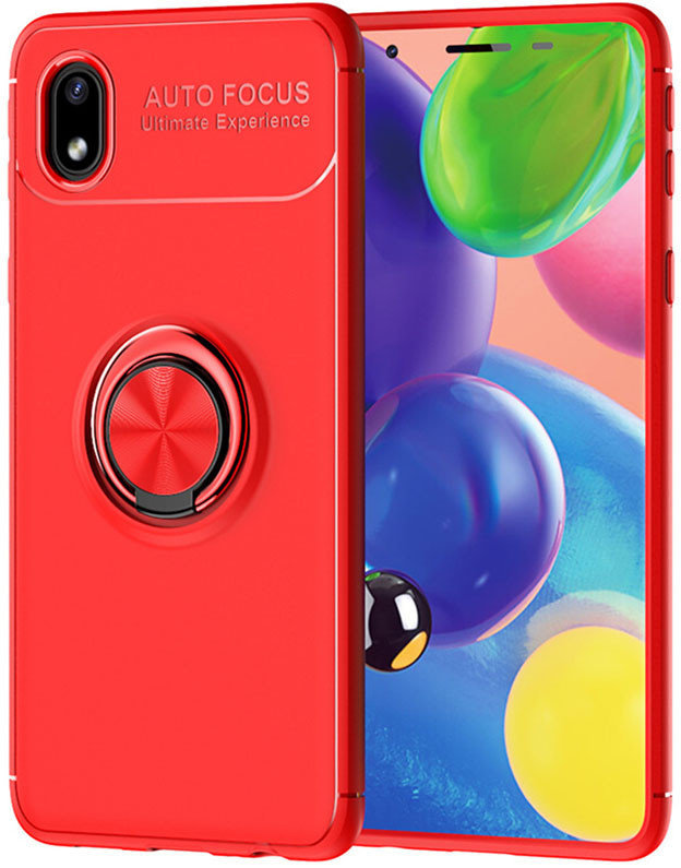 

Tpu Case Tpu Pc Deen ColorRing Magnetic Holder Red for Samsung A013 Galaxy A01 Core