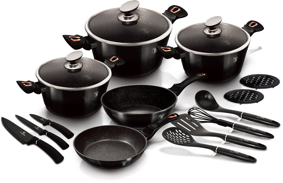 

Berlinger Haus Shiny Black 17 предметов (7045-BH)