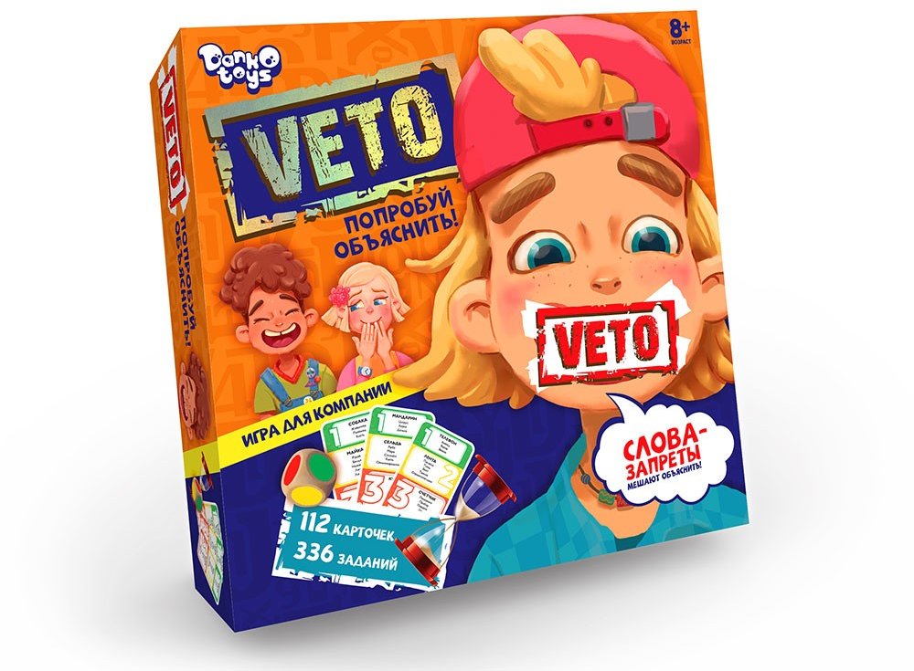 

Настольная Развлекательная игра Danko Toys Veto рус