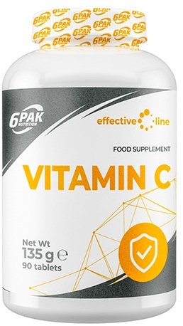 

6PAK Nutrition Vitamin C 90 Tablets (CN3850)