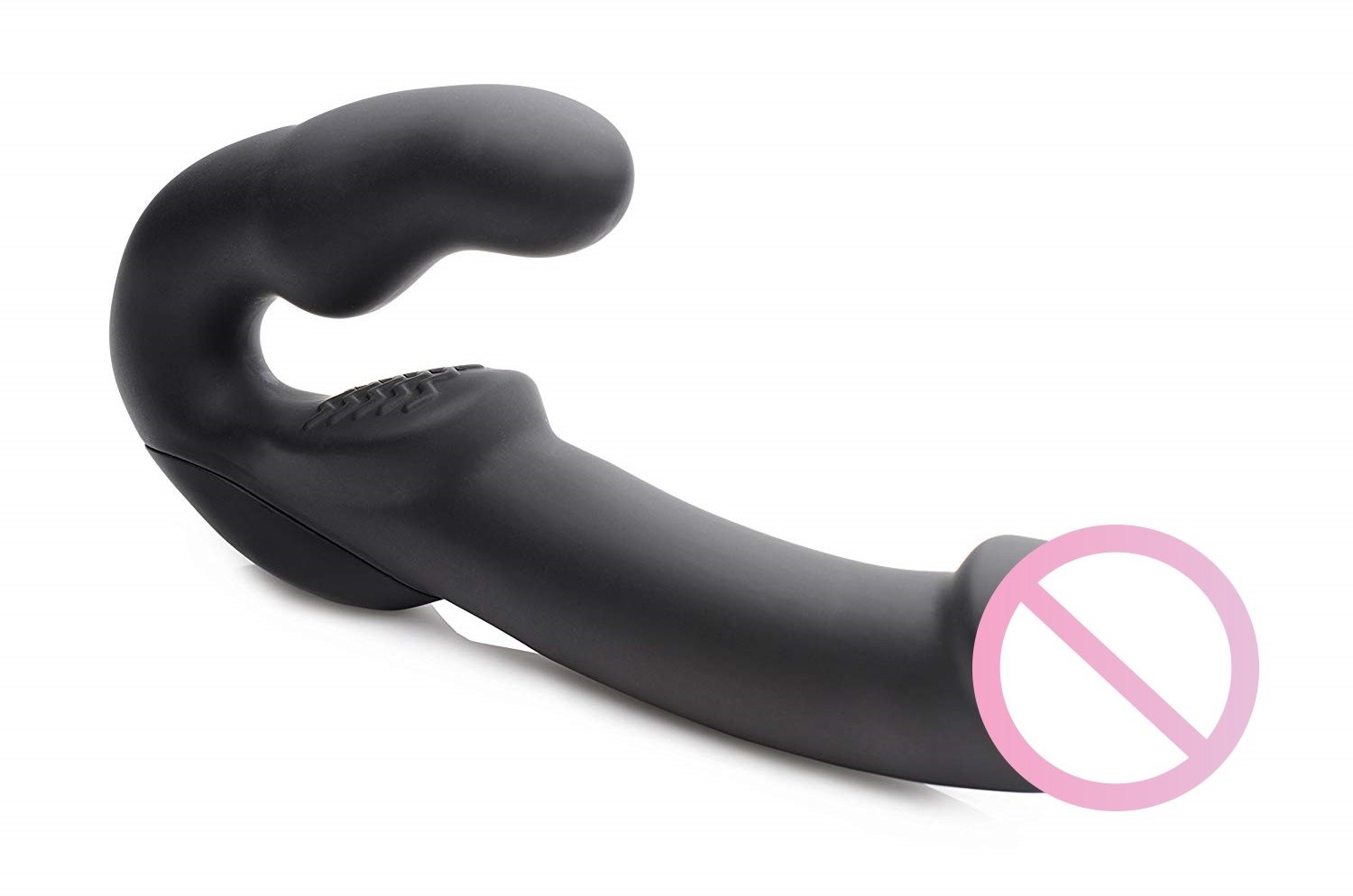 

Evoke Rechargeable Vibrating Silicone Strapless Strap On - страпон 24.7x4 см, черный