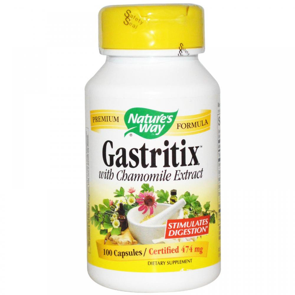 

Nature's Way Gastritix With Chamomile Extract 474 mg 100 Caps Поддержка пищеварения+ромашка