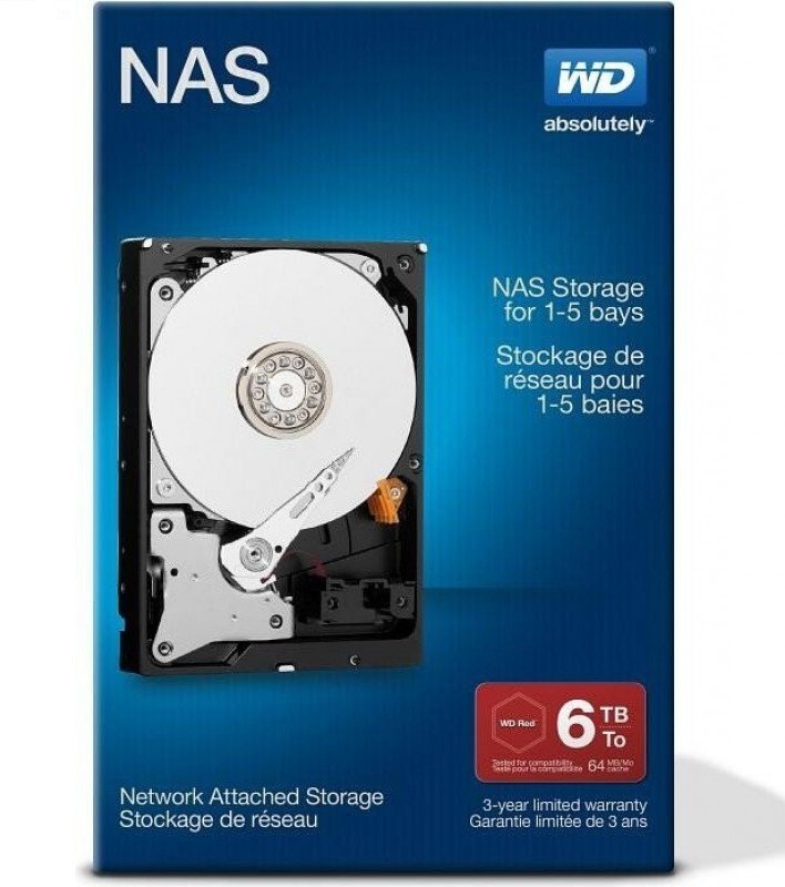 

Western Digital Wd Nas WD60EFRX 6TB 3.5" SATA3, box