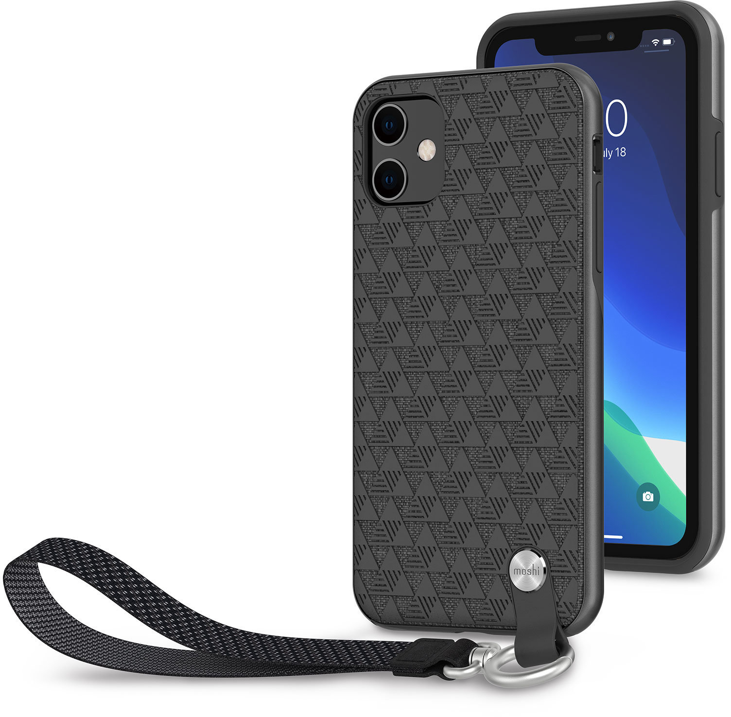 

Moshi Altra Slim Case with Wrist Strap Shadow Black (99MO117005) for iPhone 11