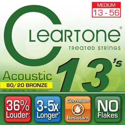 

Струны Cleartone 7613 Acoustic 80/20 Bronze Medium 13-56