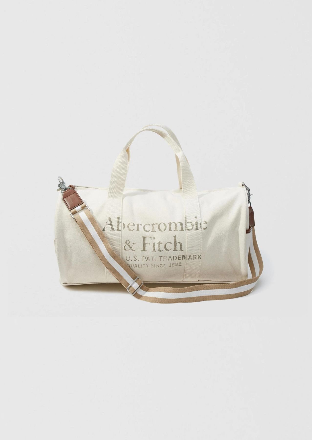 

Женская спортивная сумка Abercrombie & Fitch молочная (635687505)