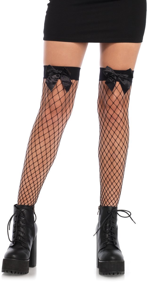 

Чулки Fence Net Thigh High, черный