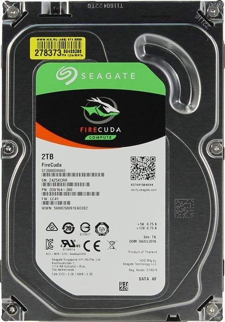 

Seagate FireCuda ST2000DX002