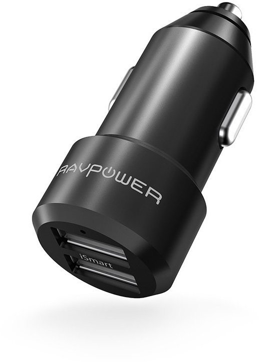 

RavPower Usb Car Charger 2xUSB 24W 4.8A Black (RP-VC006BK)