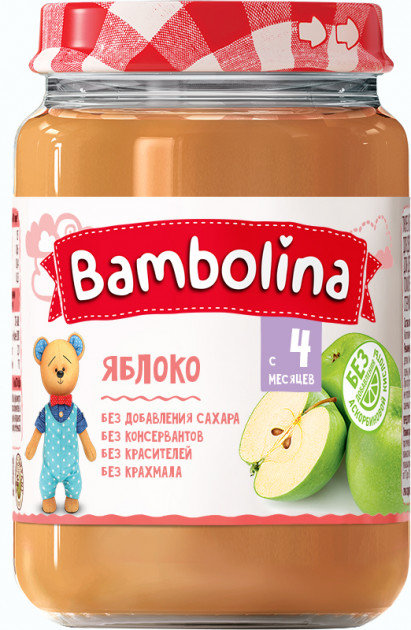 

Пюре Bambolina Яблоко 190 г new (4813163001953)