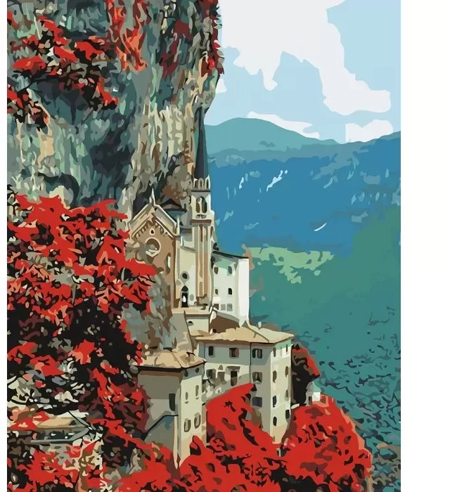 

Картина по номерам."Madonna della Corona" 40x50см (KHO2258)