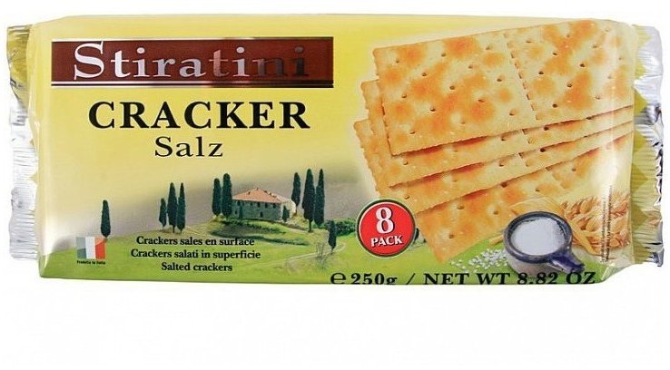 

Крекер соленый Cracker Salz Stiratini, (250 г) (WT3555)