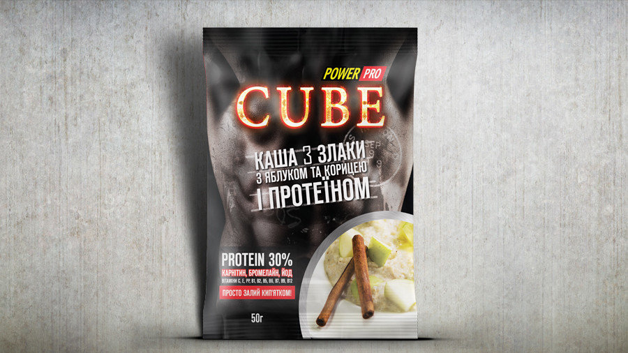 

Power Pro Каша Cube 50 g 3 злака с яблоком, корицей и протеином