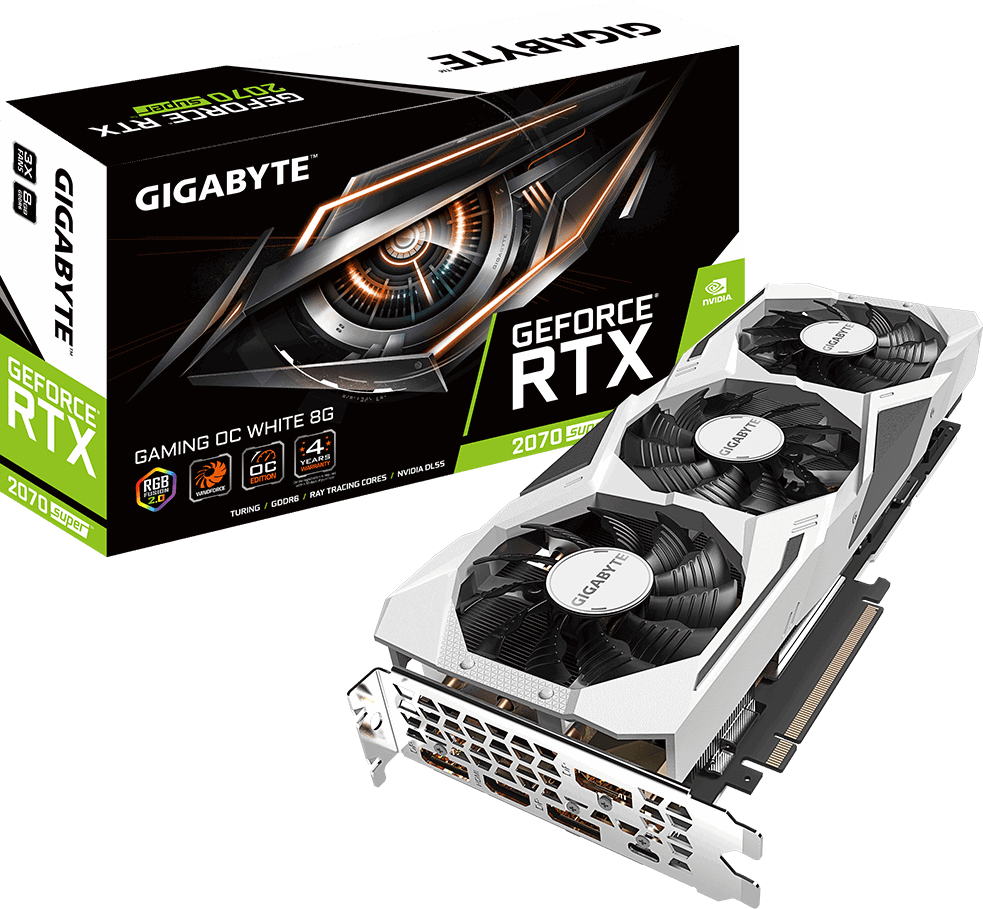 

Gigabyte GeForce Rtx 2070 Super Gaming Oc White 8GB (GV-N207SGAMINGOC WHITE-8GC)