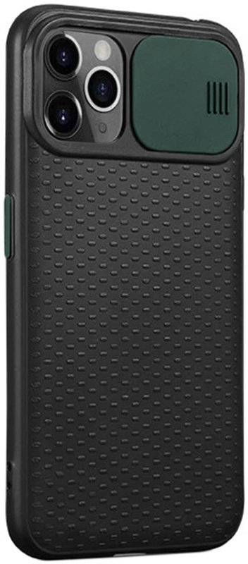 

Tpu Case Textured Point Camshield Black/Dark green for iPhone 11 Pro Max