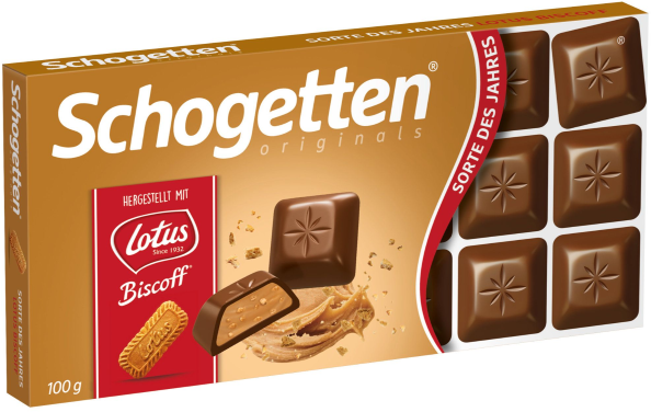 

Шоколад Schogetten Biscoff, 100 г (WT4214)