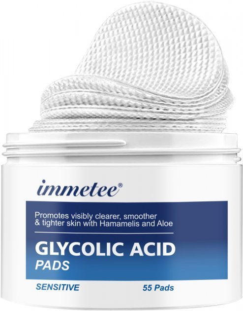 

Immetee Glycolic Acid Pads Пилинг-пады с гликолевой и гиалуроновой кислотой 55 шт.