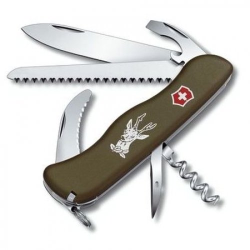 

Victorinox Hunter 111мм/12предметов/зеленый нейлон (0.8873.4)