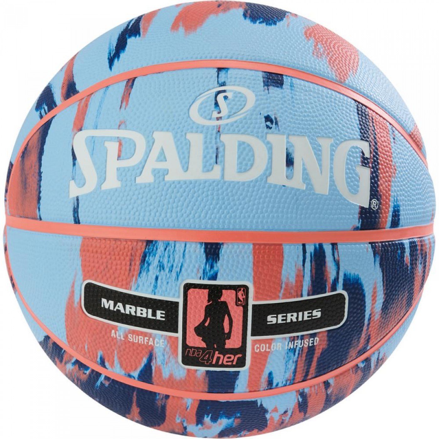 

Spalding Nba Marble 4Her Outdoor баскетбольный размер 6 разноцветный (3001550100316)