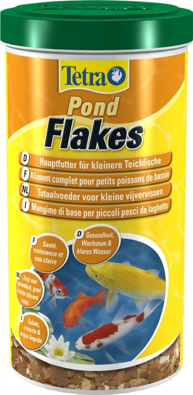 

Корм Tetra Pond Flakes для прудовых рыб смесь хлопьев для мелких рыб 1 л (4004218760790)