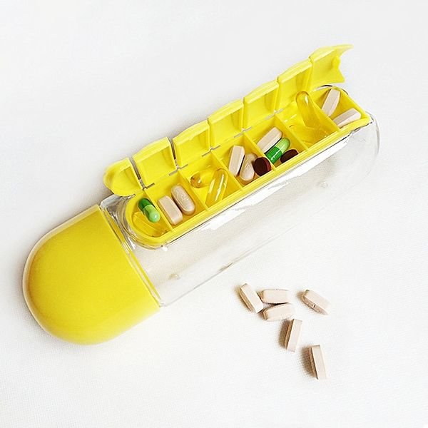 

Бутылка для воды Pill Vitamin Water Bottle Yellow