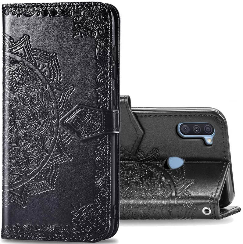 

Mobile Case Book Cover Art Leather Black for Samsung A115 Galaxy A11