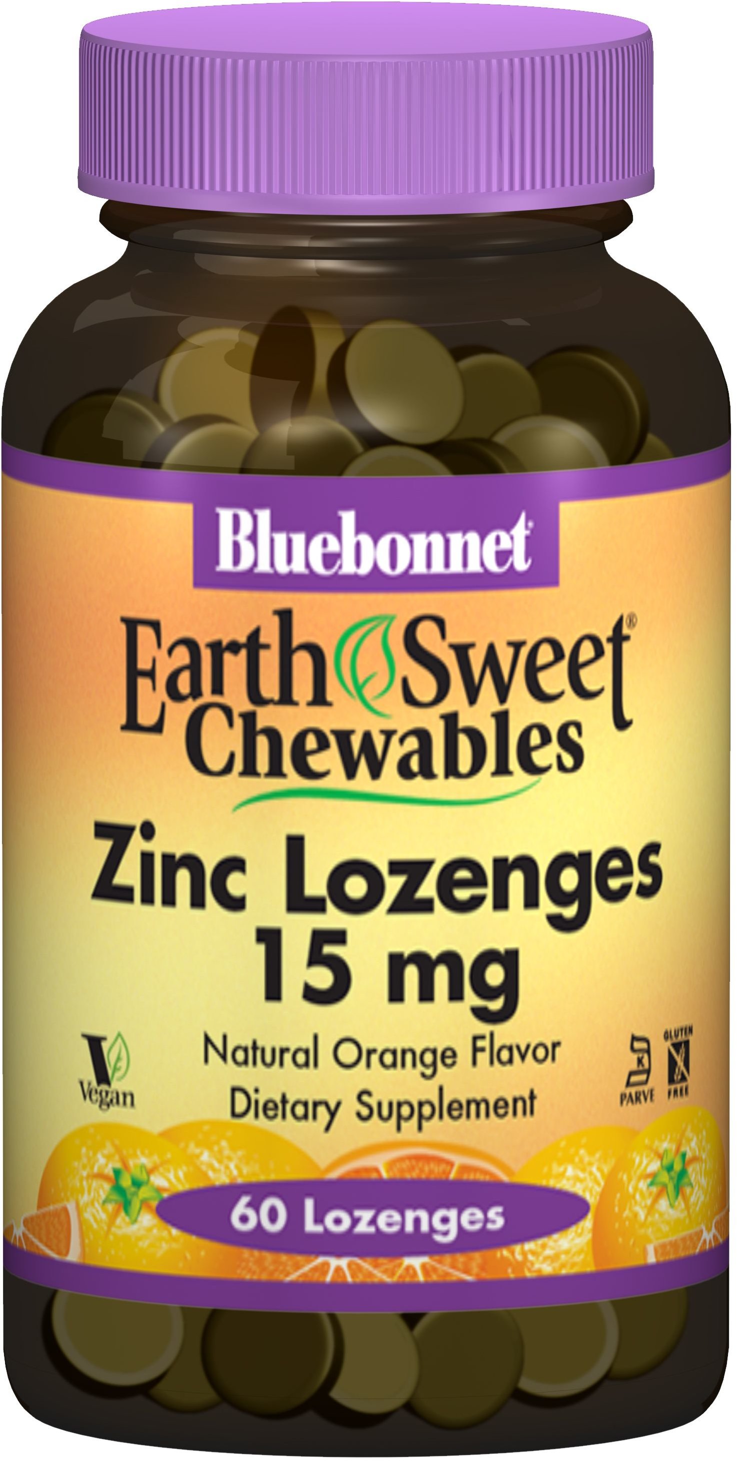 

Bluebonnet Nutrition Zinc Lozenges 15 mg, 60 Lozenges (BLB0745)