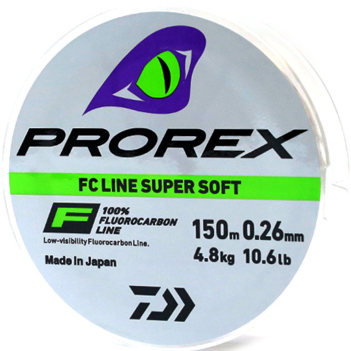 

Флюорокарбон Daiwa Prorex Fc Line Super Soft 0.26mm 4.8kg 150m (12995-126)