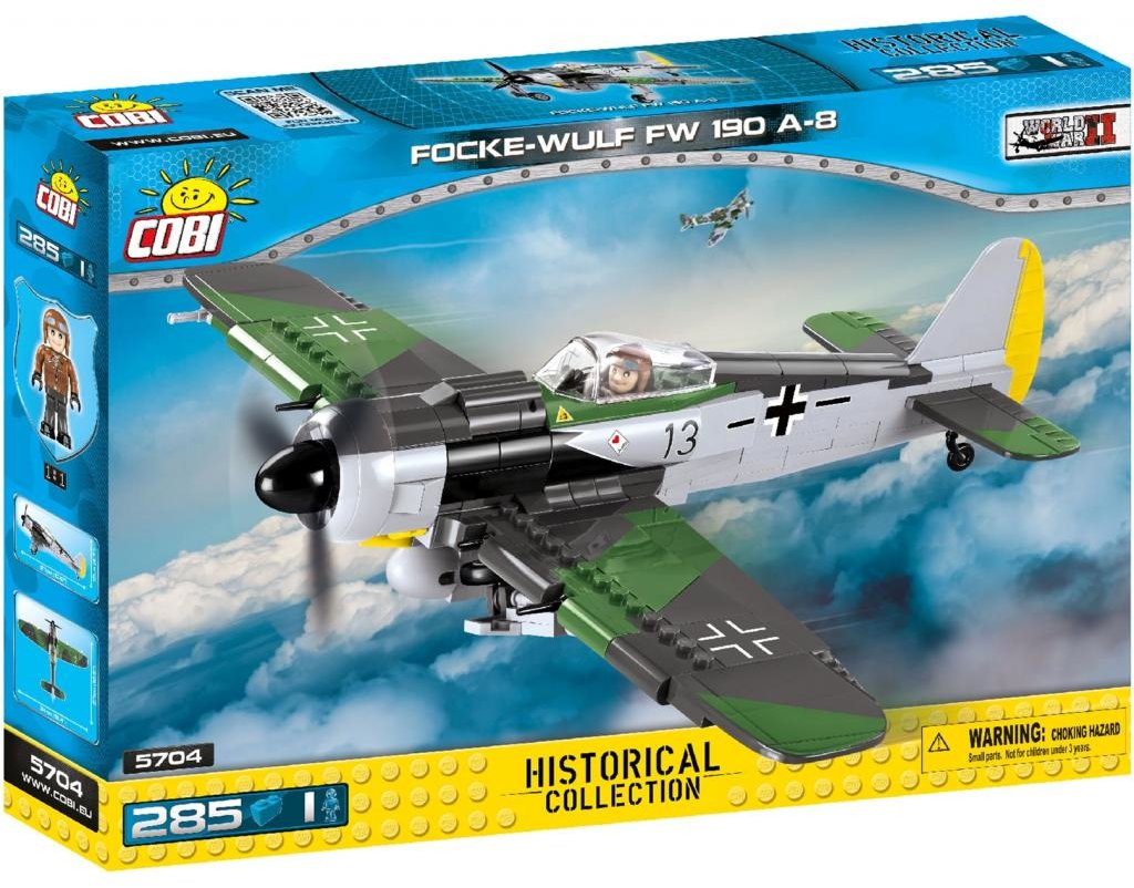 

Конструктор Cobi Истребитель Фокке-Вульф FW-190, 285 деталей (COBI-5704)