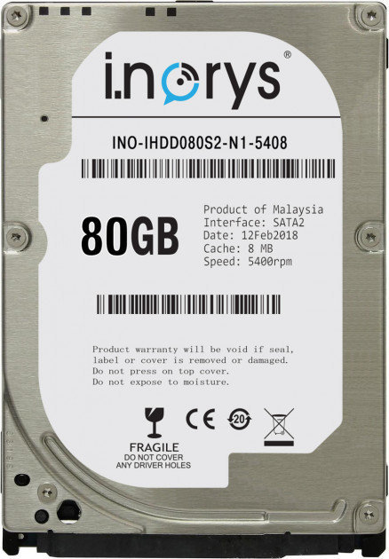 

i.norys 80GB (INO-IHDD080S2-N1-5408)