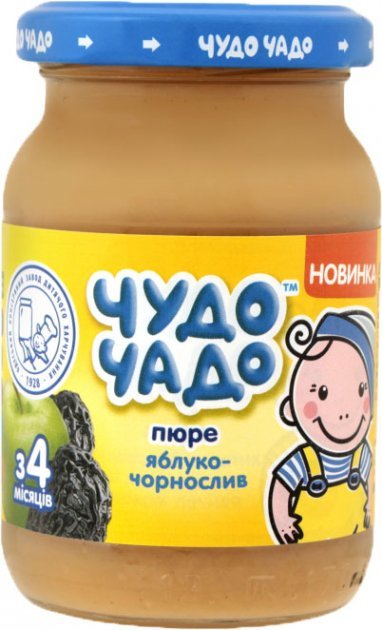 

Пюре Чудо-чадо Яблоко-чернослив, с сахаром, 170 г
