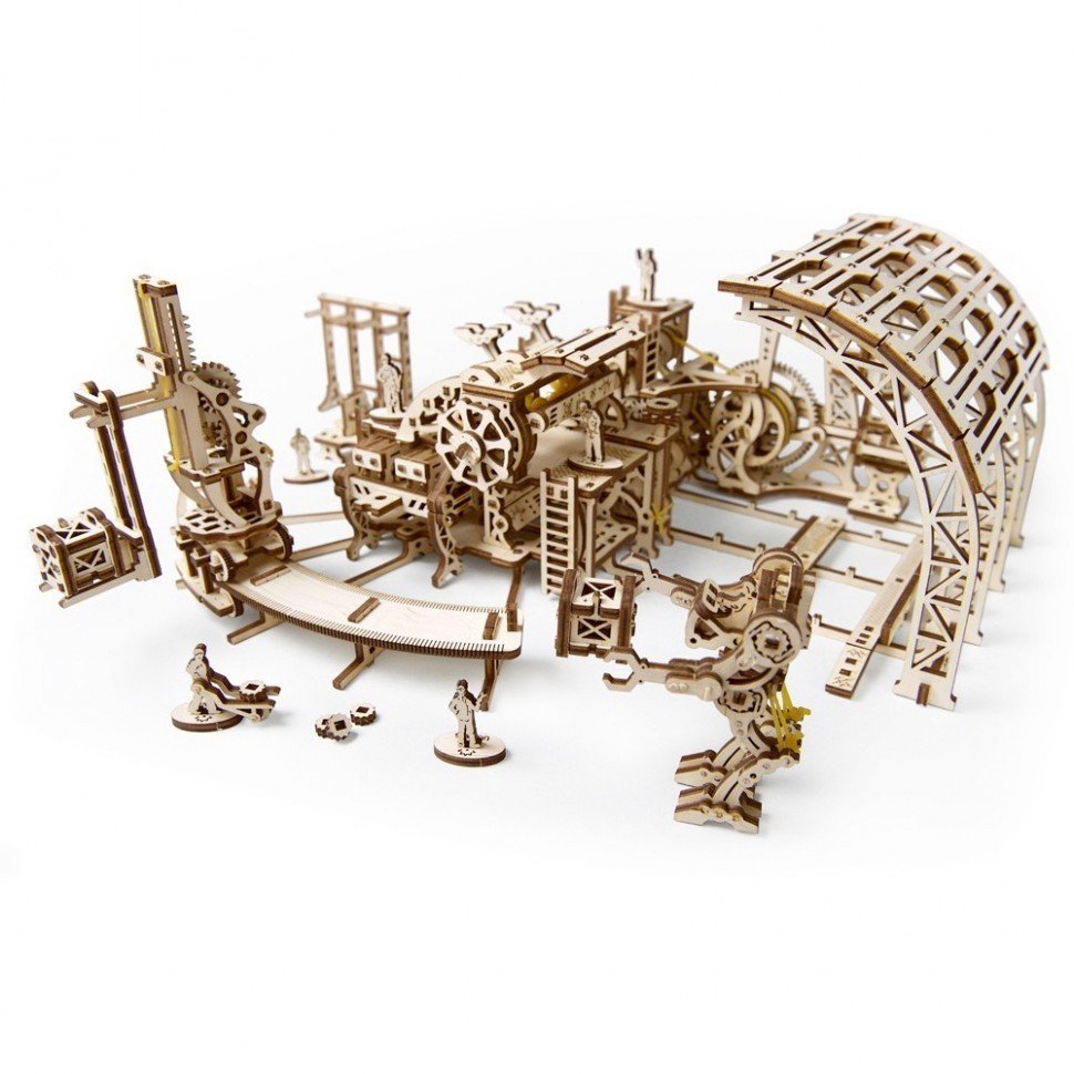 

Механический 3D пазл Ugears "Фабрика роботов" (70039)