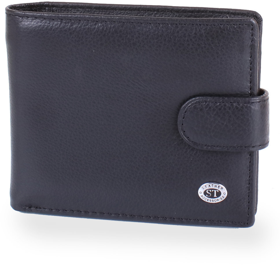 

Мужское портмоне St Leather Accessories черное (NST113-1-black)