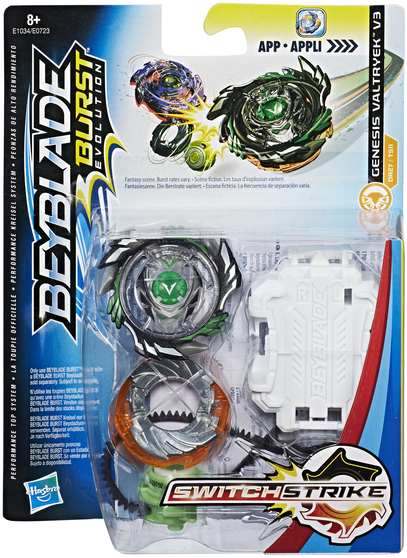 

Волчок Hasbro BeyBlade SwitchStrike с пусковым устройством Bey Sst Genesis Valtryek V3 Rd (E0723_E1034)