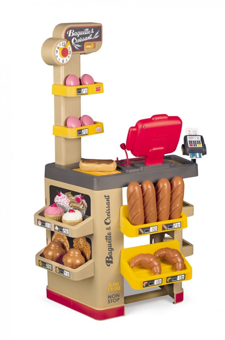 

Пекарня Smoby Багеты и круасаны с электронной кассой и акс. (350220)