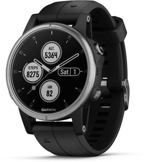 

Garmin Fenix 5S Plus Silver with Black Band (010-01987-21)