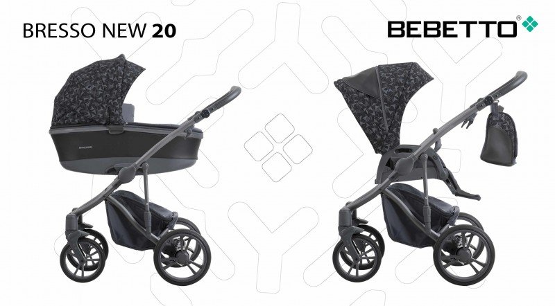 

Универсальная коляска 2 в 1 Bebetto Bresso New 20 (графит рама) (503.32.20.G20)
