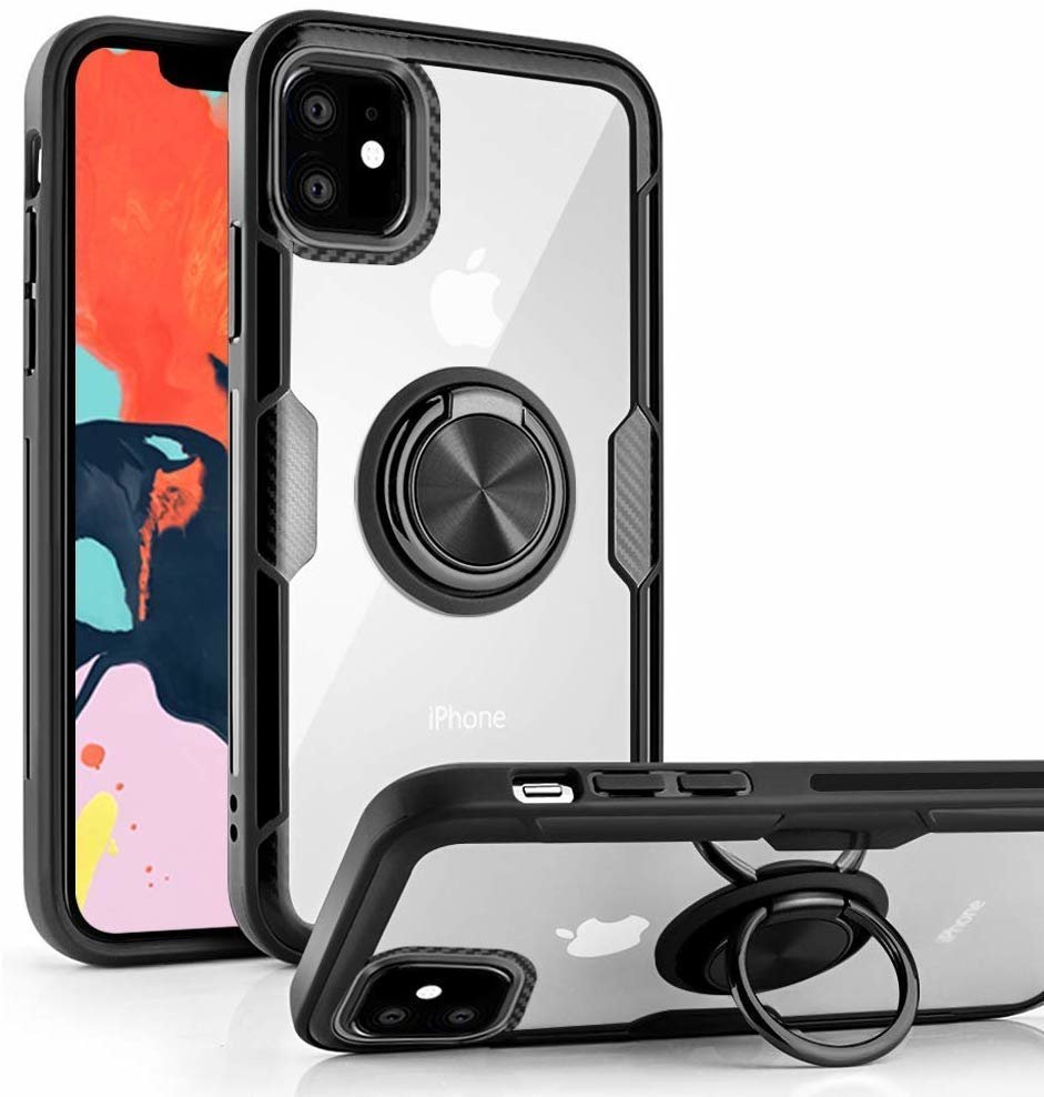 

Tpu Case Tpu Pc Deen CrystalRing Clear/Black for iPhone 11