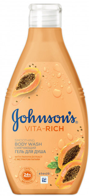 

Johnson’s Body Care Vita-Rich Shower Gel Гель для душа с экстрактом папайи "Смягчающий" 250 ml