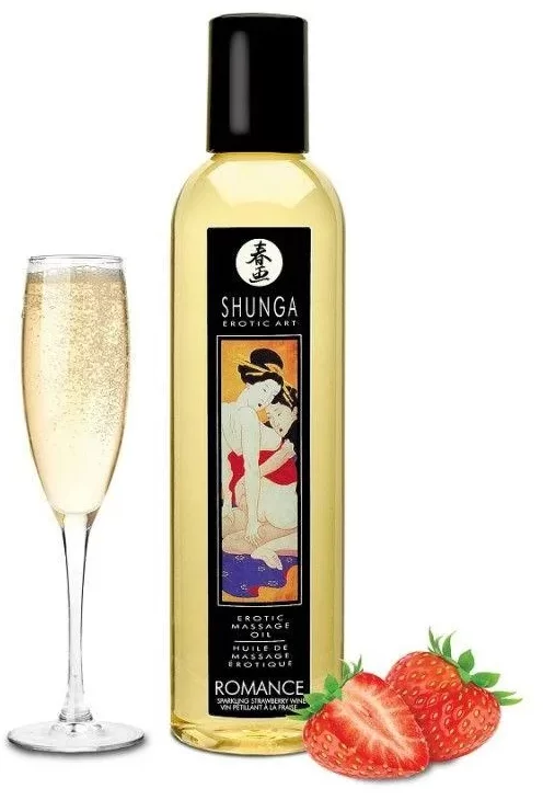 

Массажное масло Shunga Romance - Sparkling Strawberry Wine (250 мл)