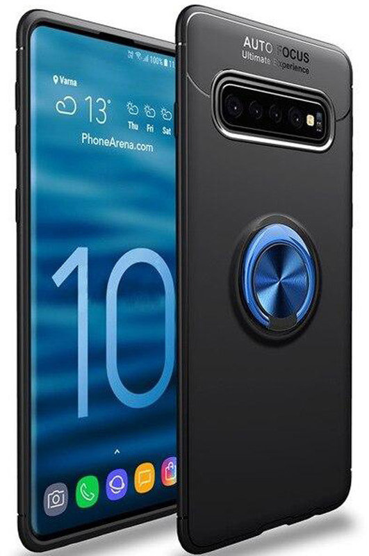 

Tpu Case Tpu Pc Deen ColorRing Magnetic Holder Black/Blue for Samsung G975 Galaxy S10+