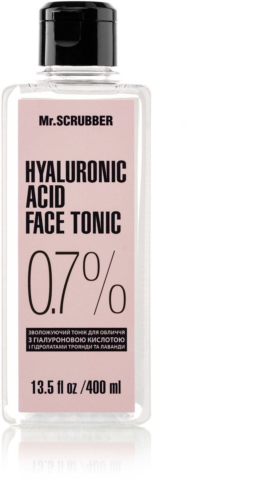 

Mr.SCRUBBER Тоник для лица с гиалуроновой кислотой Hyaluronic acid face tonic 0,7% 400 ml