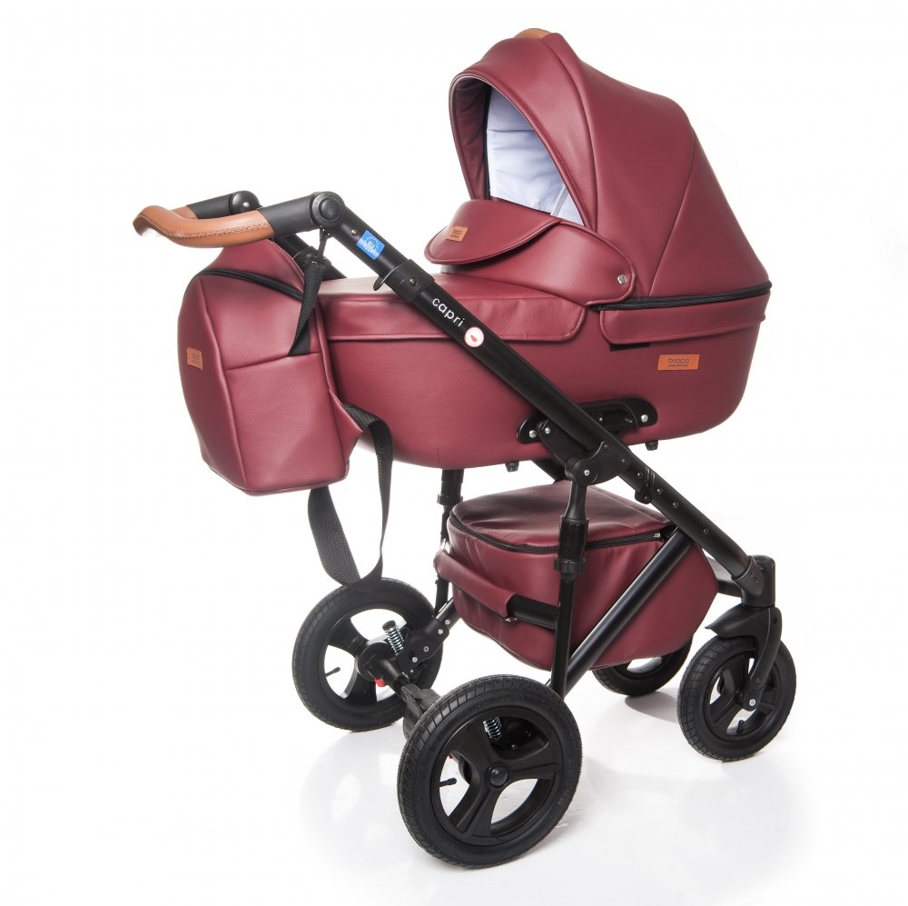 

Универсальная коляска 2-в-1 Broco Capri burgundy