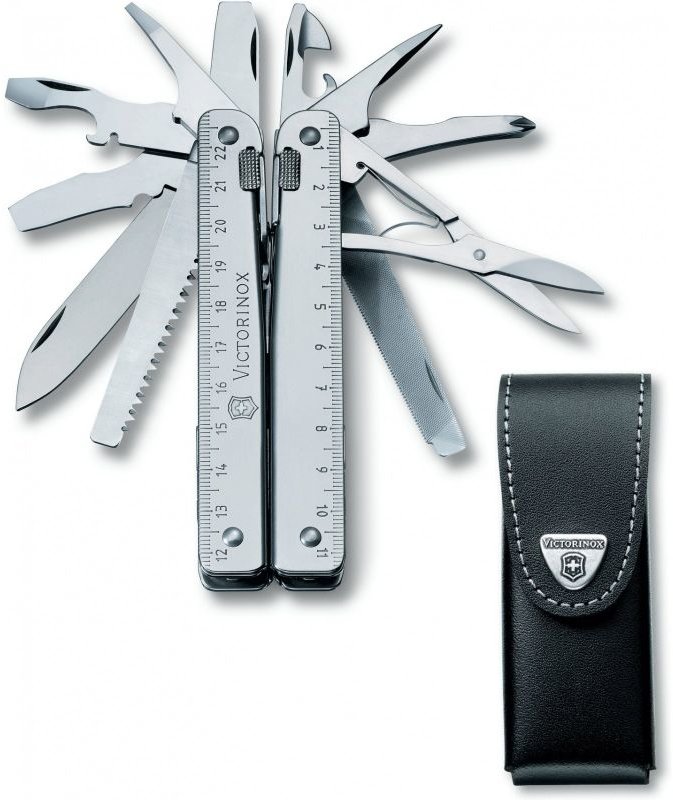 

Victorinox Swisstool X 115мм/28предметов + черный кожаный чехол (30327.L)