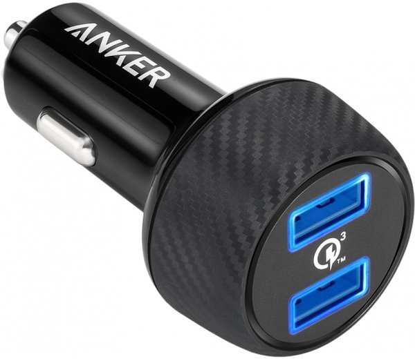 

Anker Usb Car Charger PowerDrive 2 Quick Charge 3.0 Ports V3 Black (A2228H11)