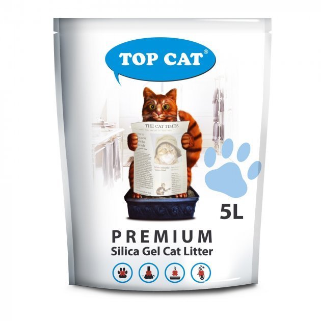 

Наполнитель силикагелевый TopCat Premium для кошачьего туалета 5 л