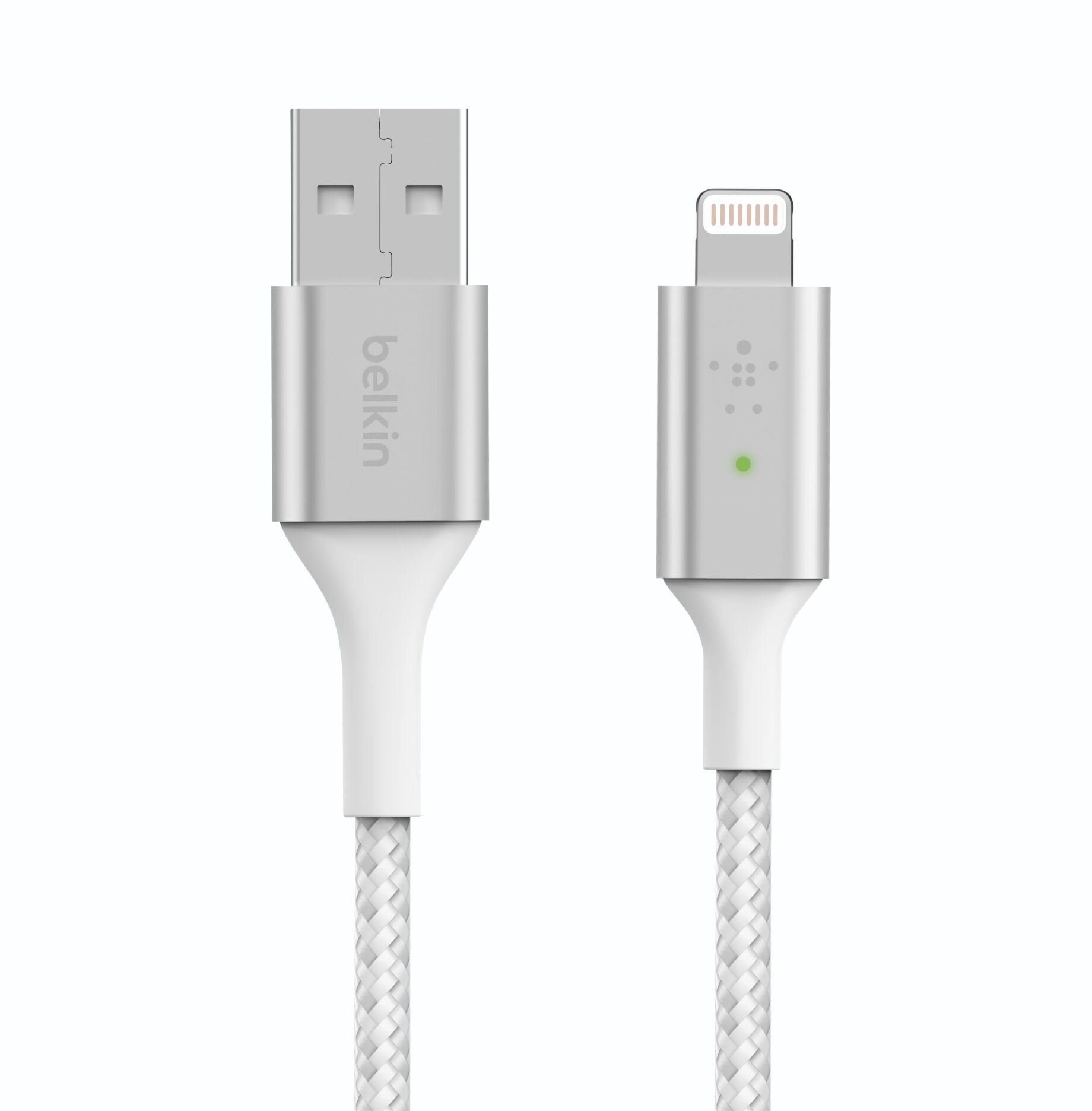 

Belkin Cable Smart Led Usb to Lightning Braided 1.2m White (CAA007BT04WH)