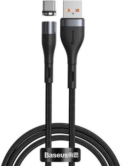 

Baseus Usb Cable to USB-C Zinc Magnetic Safe Fast Charging Data 1m Black/Gray (CATXC-NG1)