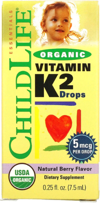 

ChildLife Vitamin K2 Drops Natural Berry Flavor Витамин К со вкусом ягод 7.5 мл